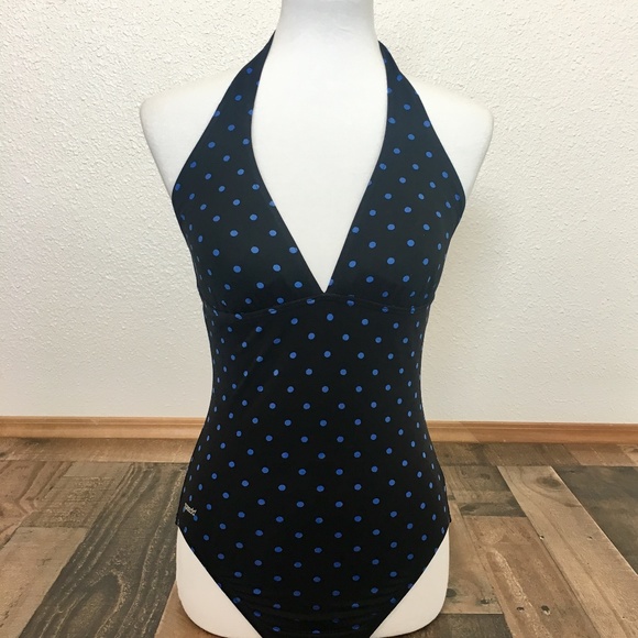 Speedo Other - Speedo Polka Dotted Halter One-Peice Swimsuit